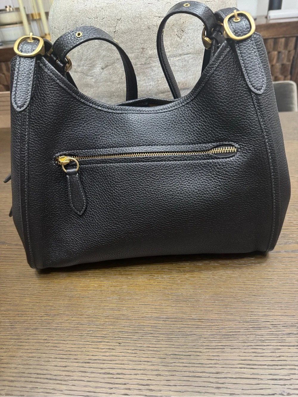 Coach Bella Medium Leather Shoulder Bag